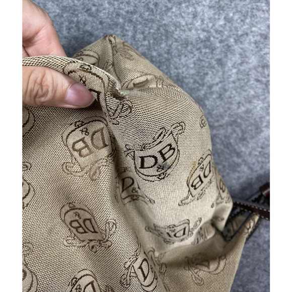 Dooney & Bourke Shoulder Bag Womens Medium Tan Donegal Crest Jacquard Vintage - Picture 16 of 16